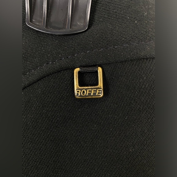 Vintage Roffe size 14 Women’s Black Stirrup Winter Snow Ski Pants - Picture 3 of 8